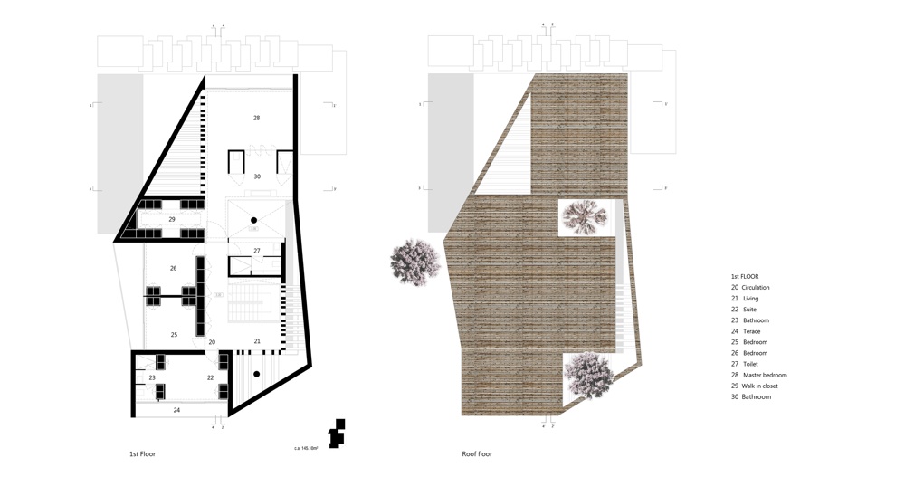 1st and roof floors